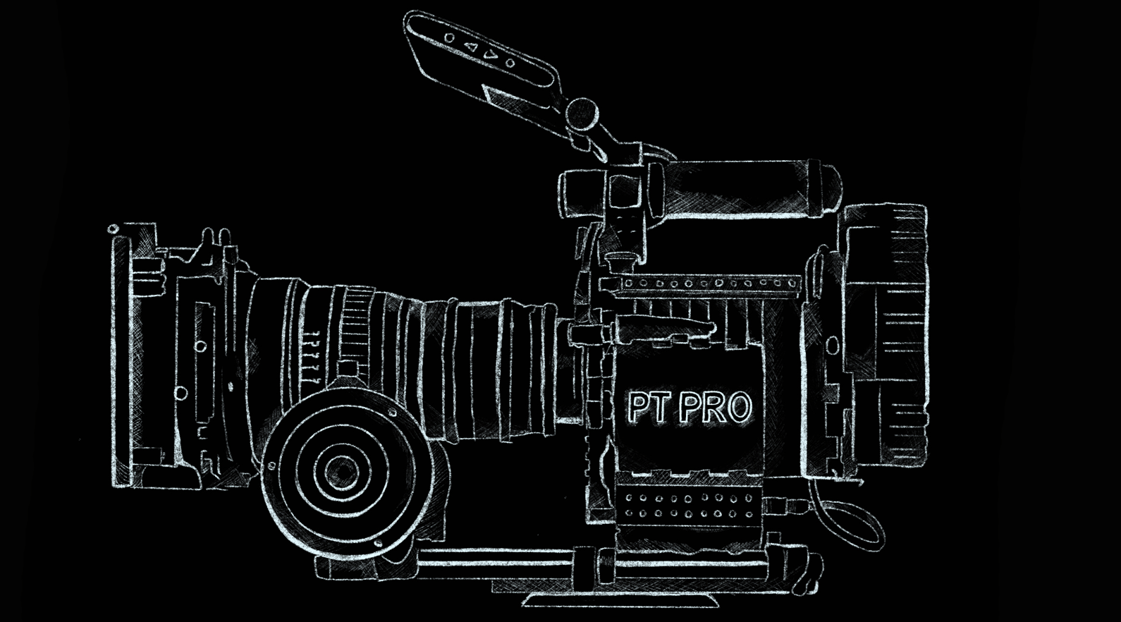 PT PRO camera logo illustration